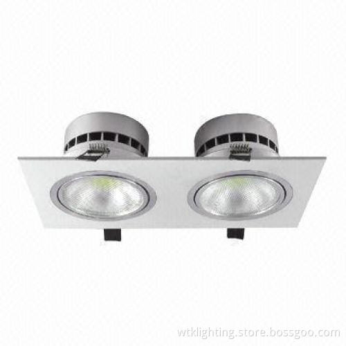 10 x 2 x 1W COB LED Ceiling Downlights with 85-265V AC Input Voltage